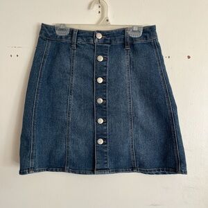 Love Fire Blue Mini Skirt